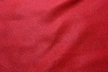 kırmızı dalgalı kumaş arka plan veya doku