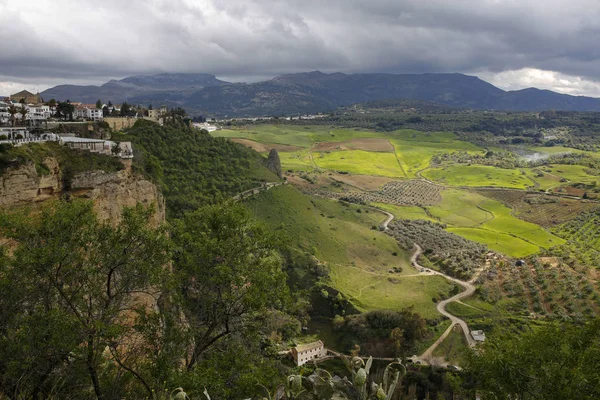 Ronda and beautiful valley in Andalusia, Spain Royalty Free Stock Images