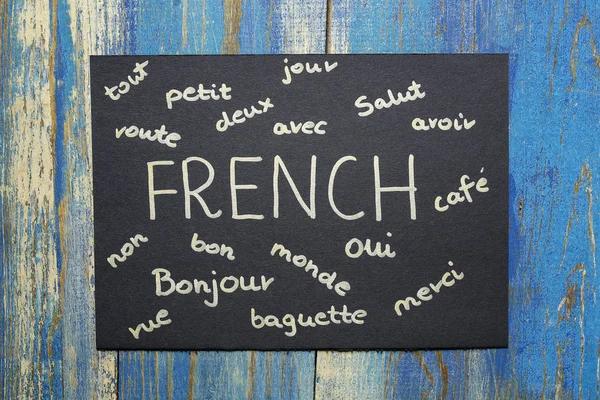 Concept of learning french language — Stock Photo, Image