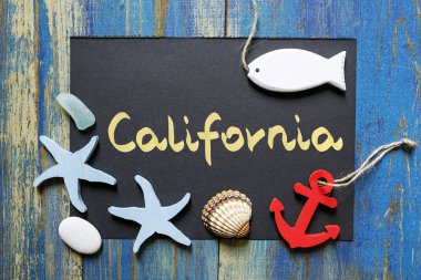 California, Amerika Birleşik Devletleri yaz kartpostal