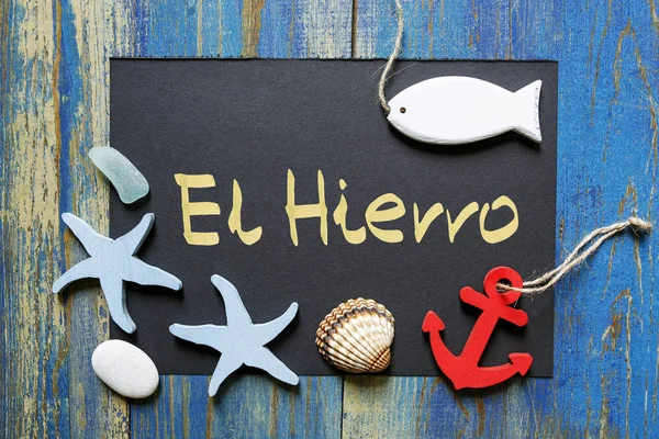 Zomer groeten uit El Hierro, Canarische eilanden, Spanje — Stockfoto