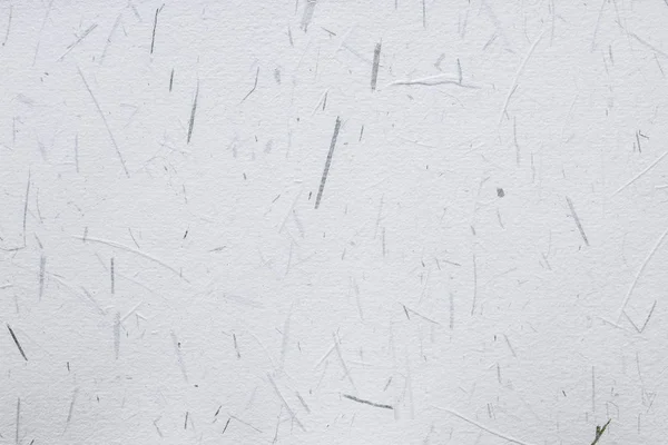 Textura de papel japonês artesanal branco com fibras de grama — Fotografia de Stock