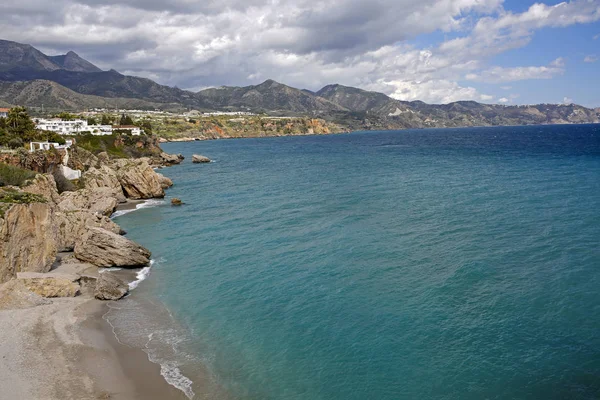 Nerja famosa località sulla Costa del Sol, Malaga, Spagna — Foto Stock