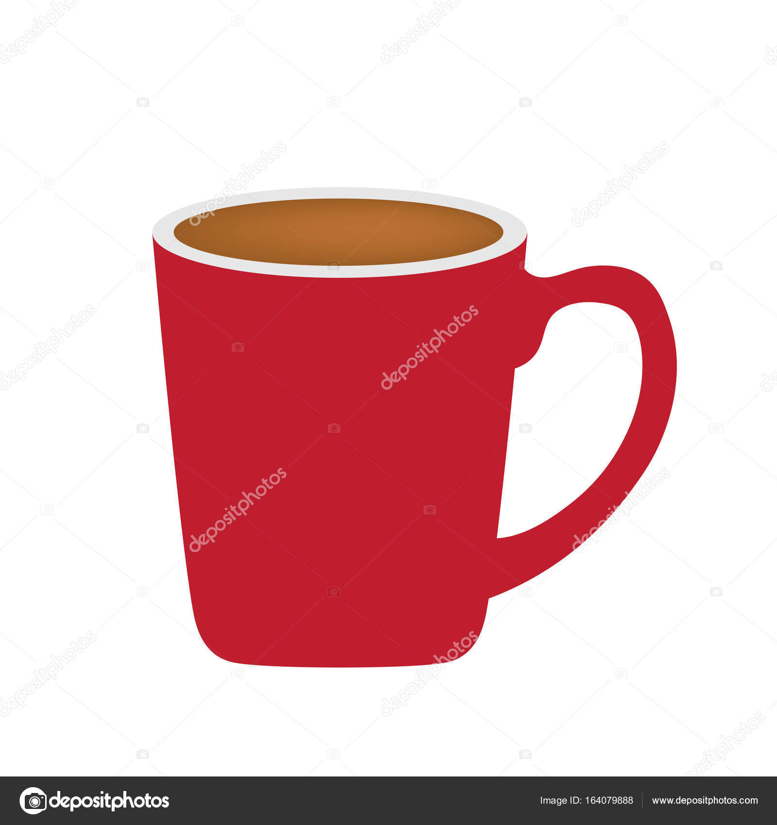 Red Coffee Cup Vector Illustration Stock Red Coffee Cup Vector Illustration Stock