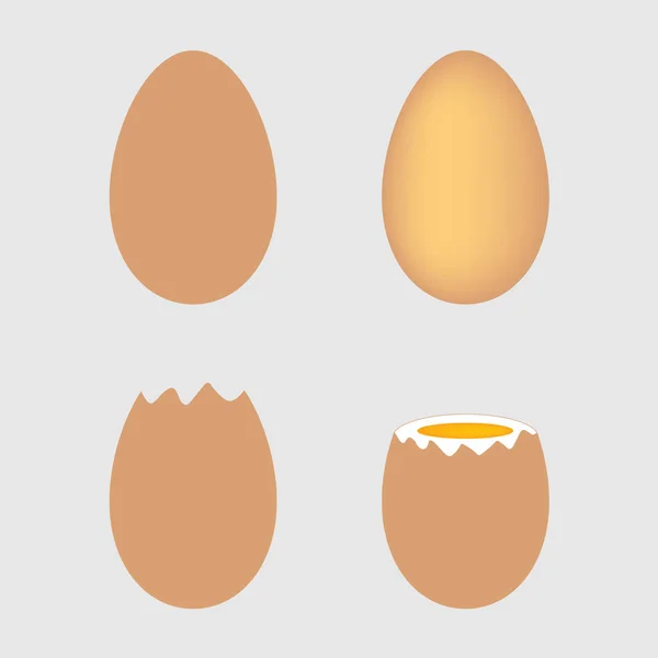 Set of eggs- vector illustration — Stock Vector