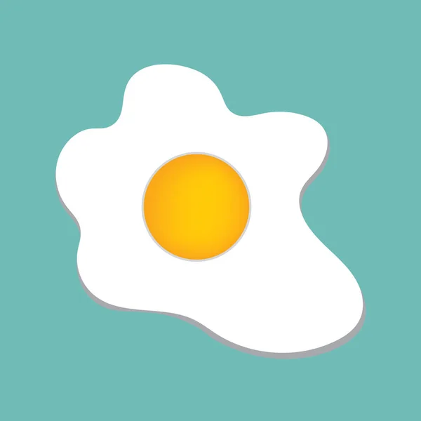 Kızarmış yumurta-vektör çizim — Stok Vektör