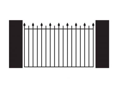 siyah modern kapı-vektör çizim