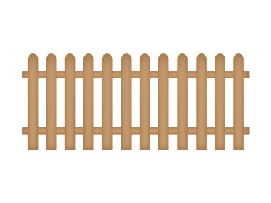 ahşap çit-vektör çizim