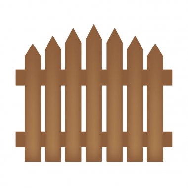 ahşap çit-vektör çizim