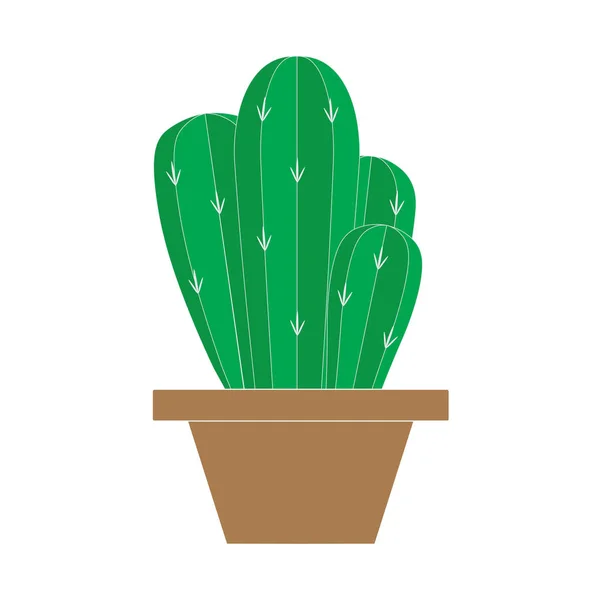 Kaktus w doniczki wektor ilustracja — Wektor stockowy