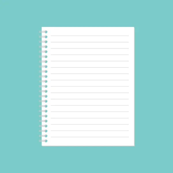 Spirale notebook-vettoriale illustrazione — Vettoriale Stock