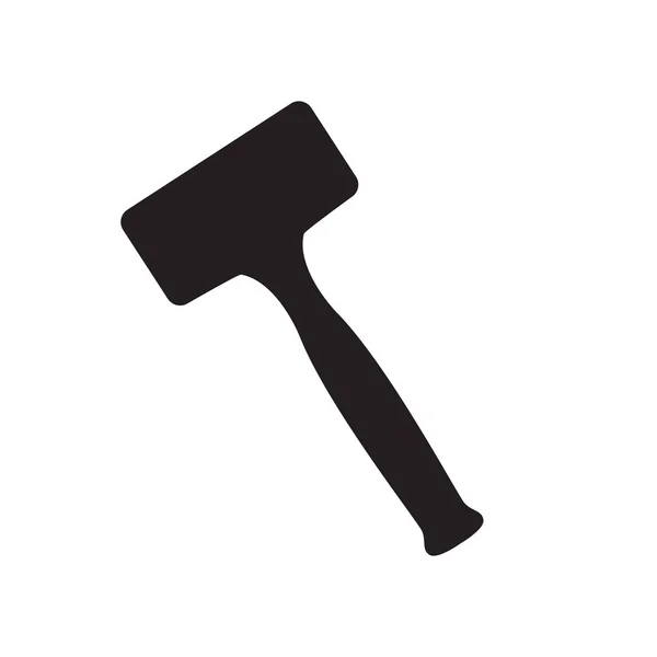 Negro martillo icon- vector ilustración — Vector de stock