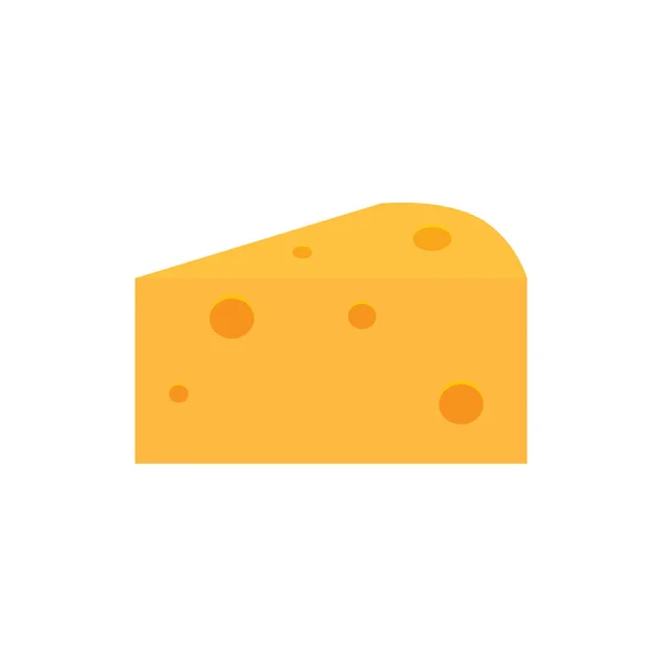 Icono de queso-vector ilustración — Archivo Imágenes Vectoriales