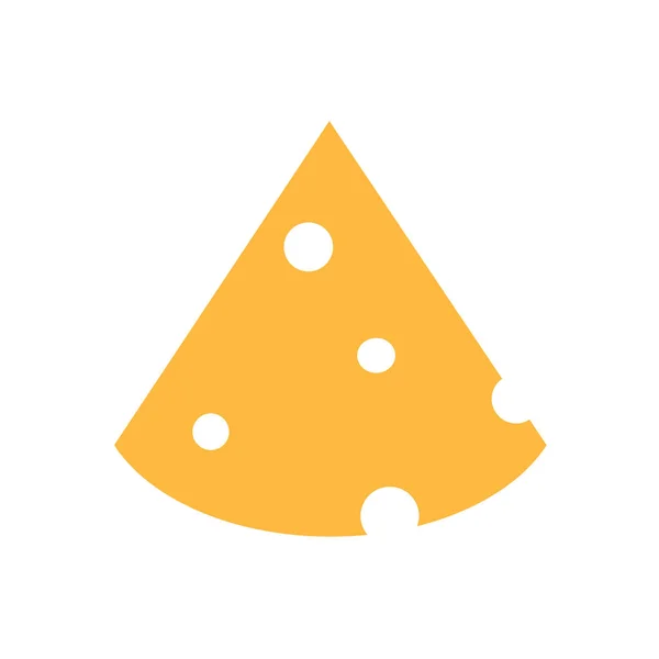 Icono de queso-vector ilustración — Archivo Imágenes Vectoriales