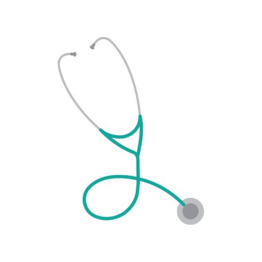 stetoskop simge vektör çizim