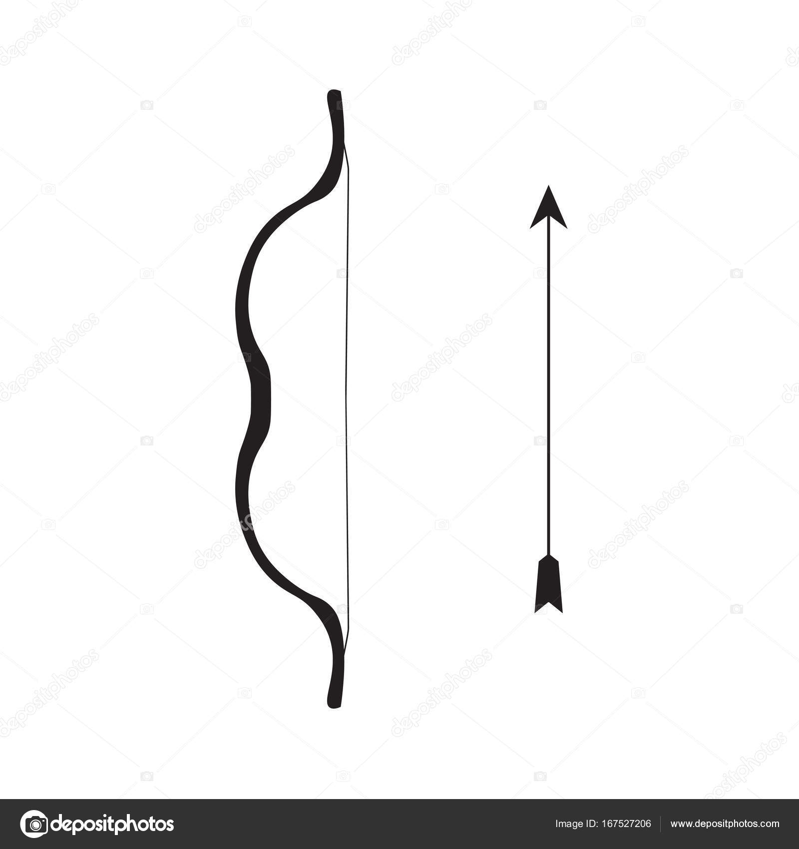 Bow And Arrow Icon Vector Illustration Stock Vector C Chrupka 167527206
