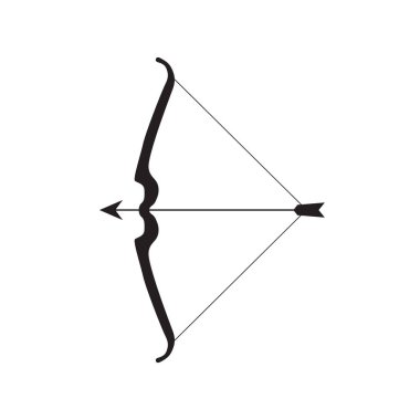 yay ve ok simgesi-vektör çizim