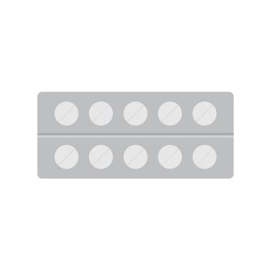 blister-vektör çizim tıbbi hap