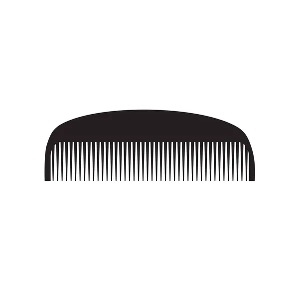 Negro peine icon- vector ilustración — Vector de stock