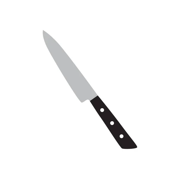 Иконка кухонного ножа - векторная иллюстрация — стоковый вектор