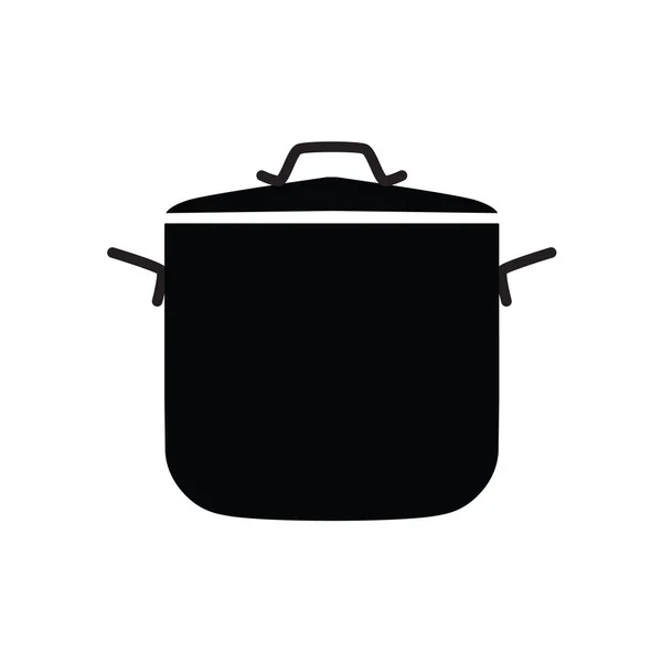 Icône de casserole de cuisson illustration vectorielle — Image vectorielle