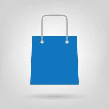 alışveriş çantası simge vektör çizim