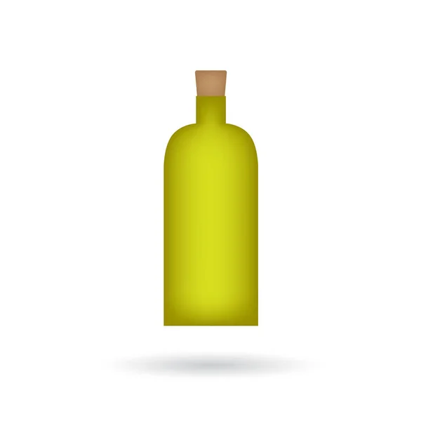 Flasche Olivenöl-Ikone - Vektorillustration — Stockvektor