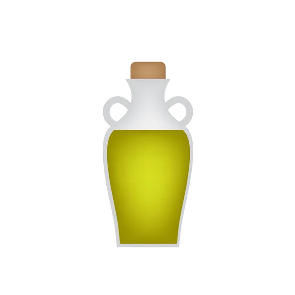 オリーブ オイルのアイコン ベクトル図のボトル — ストックベクタ