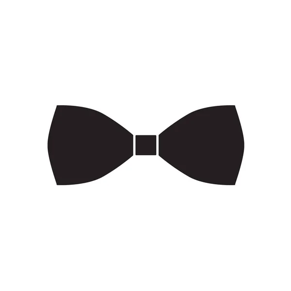 Чорний лук краватка значок векторна ілюстрація — стоковий вектор