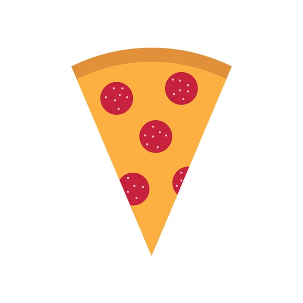 Пицца с перцем - векторная иллюстрация — стоковый вектор