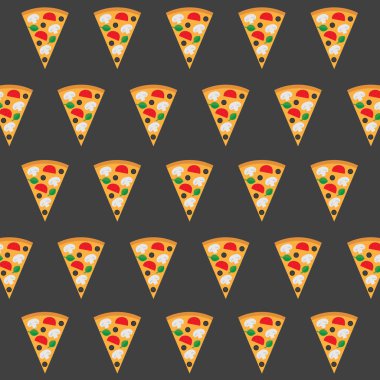 Pizza arka plan-vektör çizim