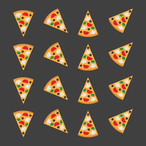 Εικονογράφηση διάνυσμα φόντο Πίτσα — Διανυσματικό Αρχείο