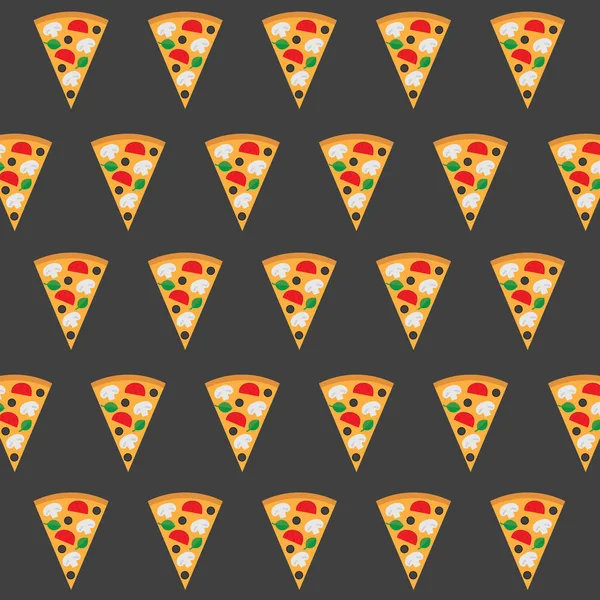 Pizza-Hintergrund - Vektorillustration — Stockvektor