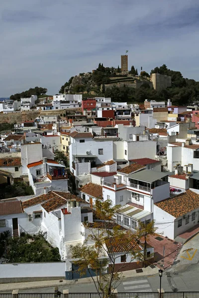 Landscape with castle- Velez-Malaga, Costa del Sol, Spain — Stock Photo, Image