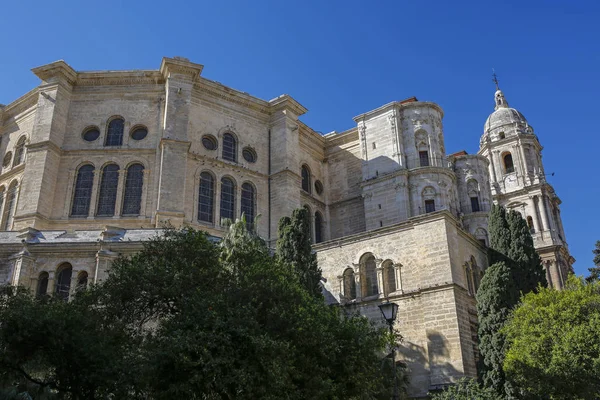 Kathedrale von Malaga, Costa del Sol, Andalusien, Spanien — Stockfoto
