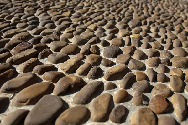 Cobbled pavement background or texture — Stock Photo, Image