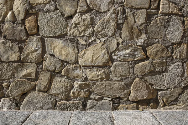 Stenen muur achtergrond of textuur — Stockfoto