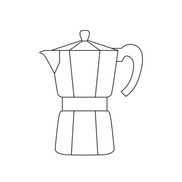 Caffè percolatore, macchina, moka icon- vettoriale illustrazione — Vettoriale Stock