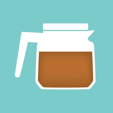 kahve makinesi simge vektör çizim