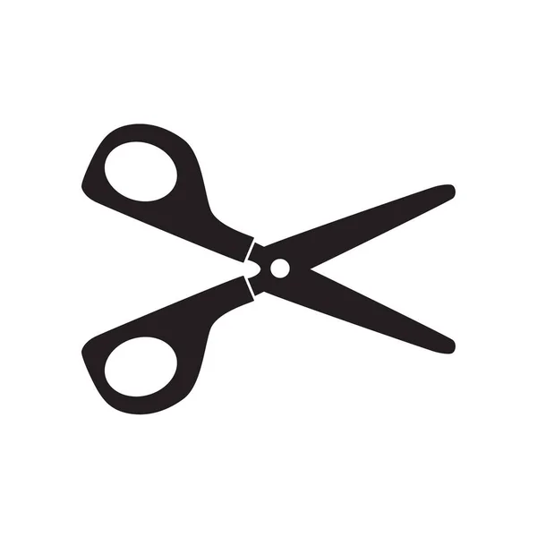 Ciseaux noirs icon- illustration vectorielle — Image vectorielle