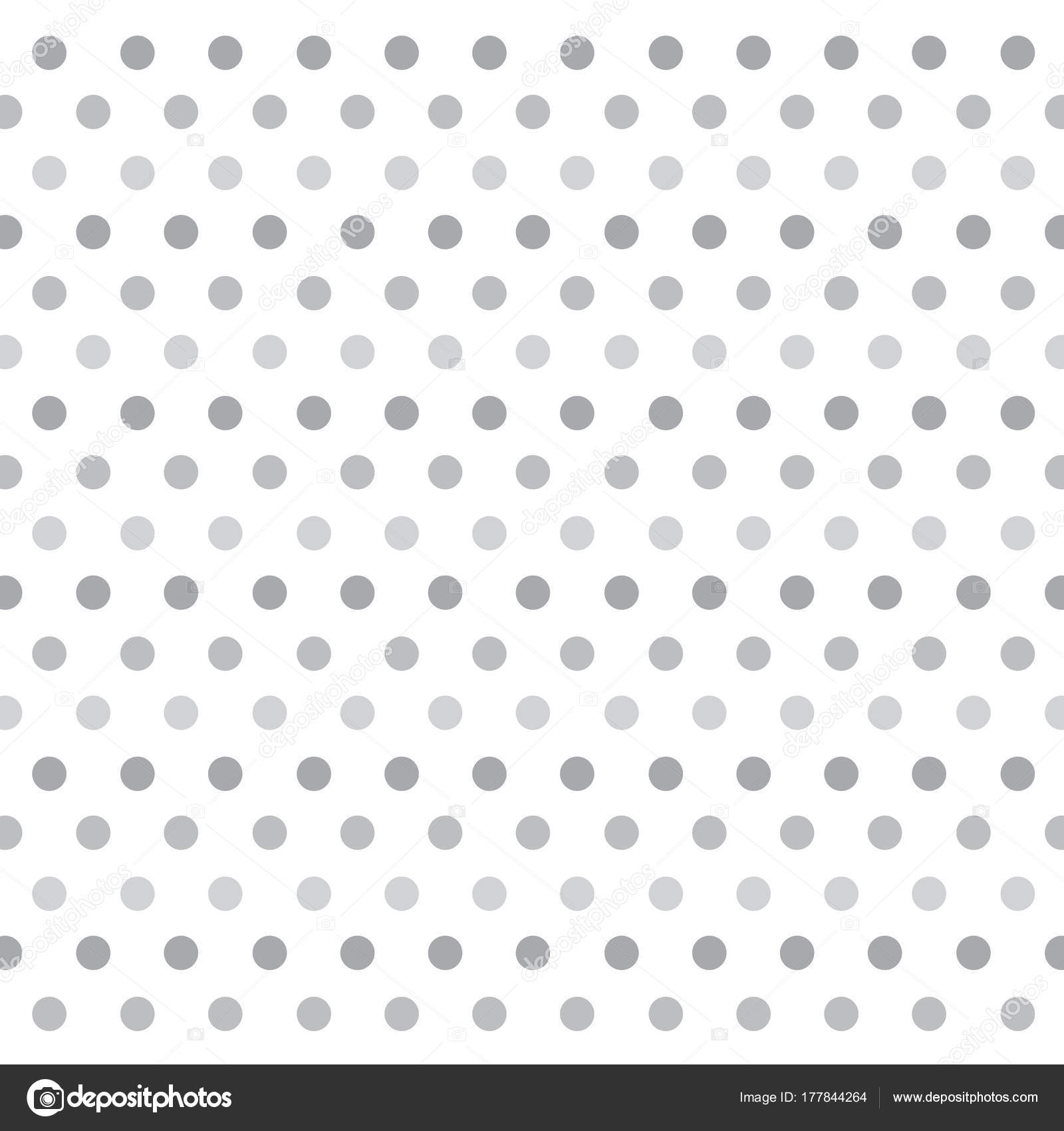 Grey polka dots background vector illustration — Stock Vector