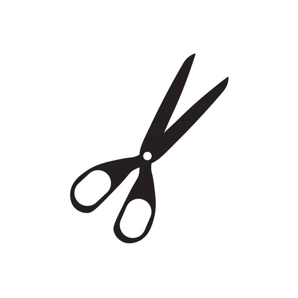 Black scissors icon- vector illustration — Stock Vector