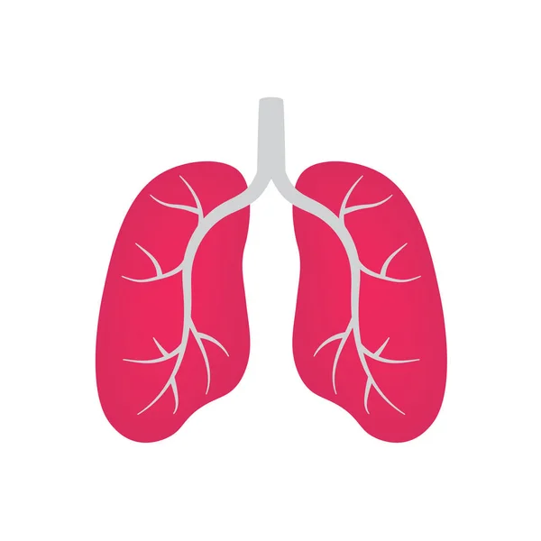Poumons icon- illustration vectorielle — Image vectorielle