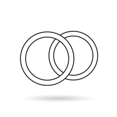 Alyans simge vektör çizim