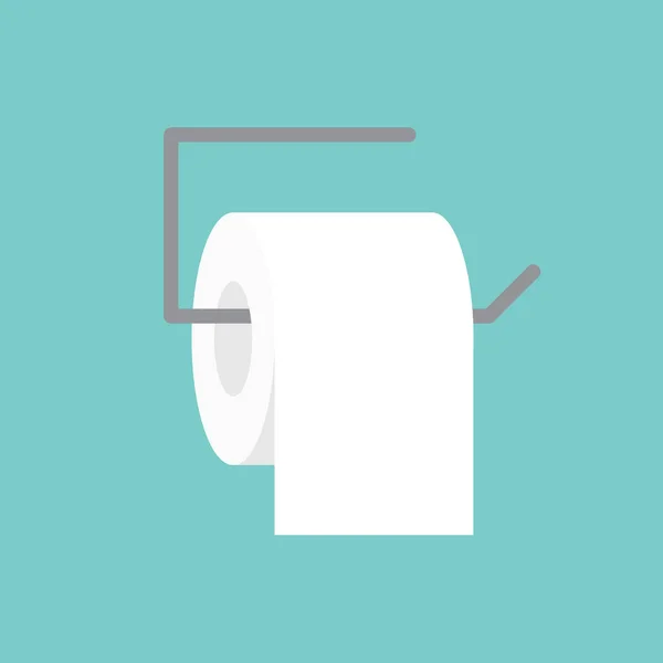 Toiletpapier pictogram-vector illustratie — Stockvector