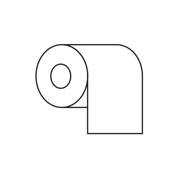 厕纸图标-矢量插图 — 图库矢量图片