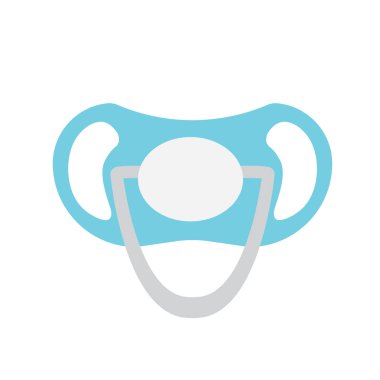 Bebek emziği, emzik simge vektör çizim