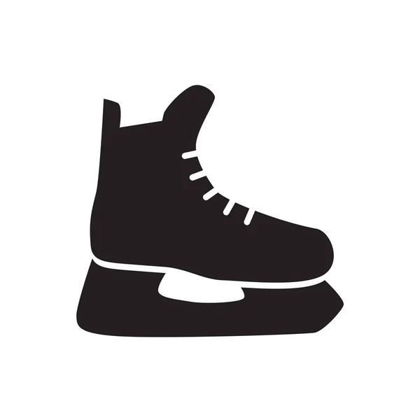 アイス ホッケー スケート靴のアイコン ベクトル図 — ストックベクタ