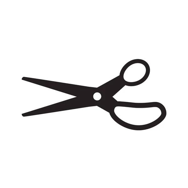 Black scissors icon- vector illustration — Stock Vector