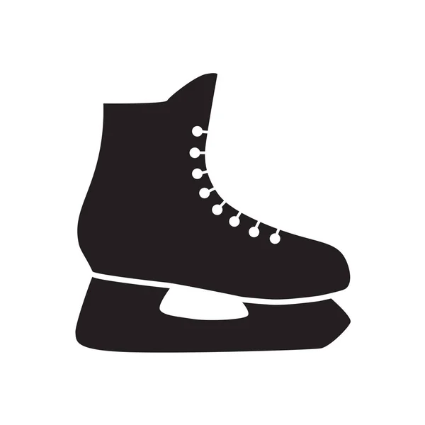 アイス ホッケー スケート アイコン ベクトル図 — ストックベクタ